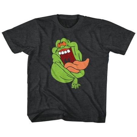 Real Ghostbusters SLIMER 4T T-shirt Black Heather Child Boy's Girl's Short Sleeve T-shirt