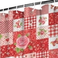 thumbnail image 3 of Pioneer Flower Floral Print Pattern Shower Curtain 84"x72", Bathroom Decorative Shower Curtain Set with 12 Hooks, Waterproof Washable, 3 of 6