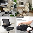 thumbnail image 2 of SCRAWLGOD Universal Office Chair Slipcover with Arm Rest Protector Cozy Non-SlipSwivel Chair Covers Breathable Boss Chair Slipcovers, 3 Pcs Set, Cactus Cowboy Horse Mountain, S, 2 of 7