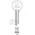 thumbnail image 2 of Kaba Key Blank Y2 6 Pin Nickel Plated Brass - Type Y2, 999A-Y2 - 10 Pack, 2 of 3