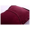 thumbnail image 5 of 2-Piece Embroidered Pillow Shams, King Decorative Microfiber Pillow Shams Set, King Size (Dark Burgundy), 5 of 6
