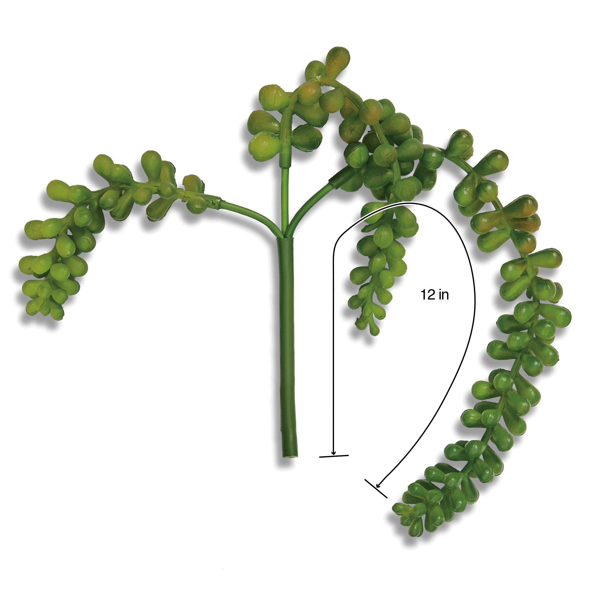 (2 pack) Mainstays Artificial Olive Green Succulent Pick 12" String of Pearls