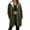 Army Green, variant on Sherpa Lined Jacket Women Casual Fuzzy Fleece Long Jackets Zip Up Oversized Long Sleeve Warm Winter Coats With Hood