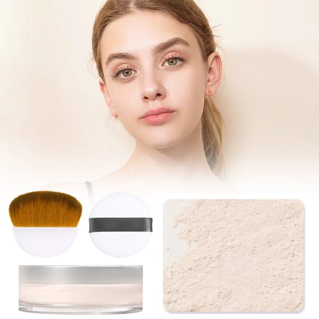 Loose Powder Loose Powder Set Powder Durable Oil Control Concealer Waterproof Sweat Proof Breathable And Non Stripping Set Powder, Loose powder for Women