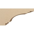 thumbnail image 3 of 12"W x 24"D x 12"H Wide Pescadero Rough Cedar Woodgrain TimberThane Corbel, Primed Tan, 3 of 6