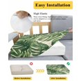thumbnail image 5 of Green Tropical Leaves Couch Cushion Covers Stretch, Washable Sofa Seat Covers Individual Seat Cushion Sofa Slipcovers Farmhouse Summer Leaf Plants Couch Cover Furniture Protector L-1PCS, 5 of 7