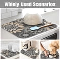thumbnail image 6 of Dish Drying Mat for Kitchen Counter Large 16" x 18" Mandala Absorbent Microfiber Dishes Drainer Rack Mats Pad Reusable Washable, 6 of 6