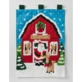 thumbnail image 5 of Bucilla Felt Applique Holiday Wall Hanging Kit - Santa's Reindeer Barn, 5 of 7