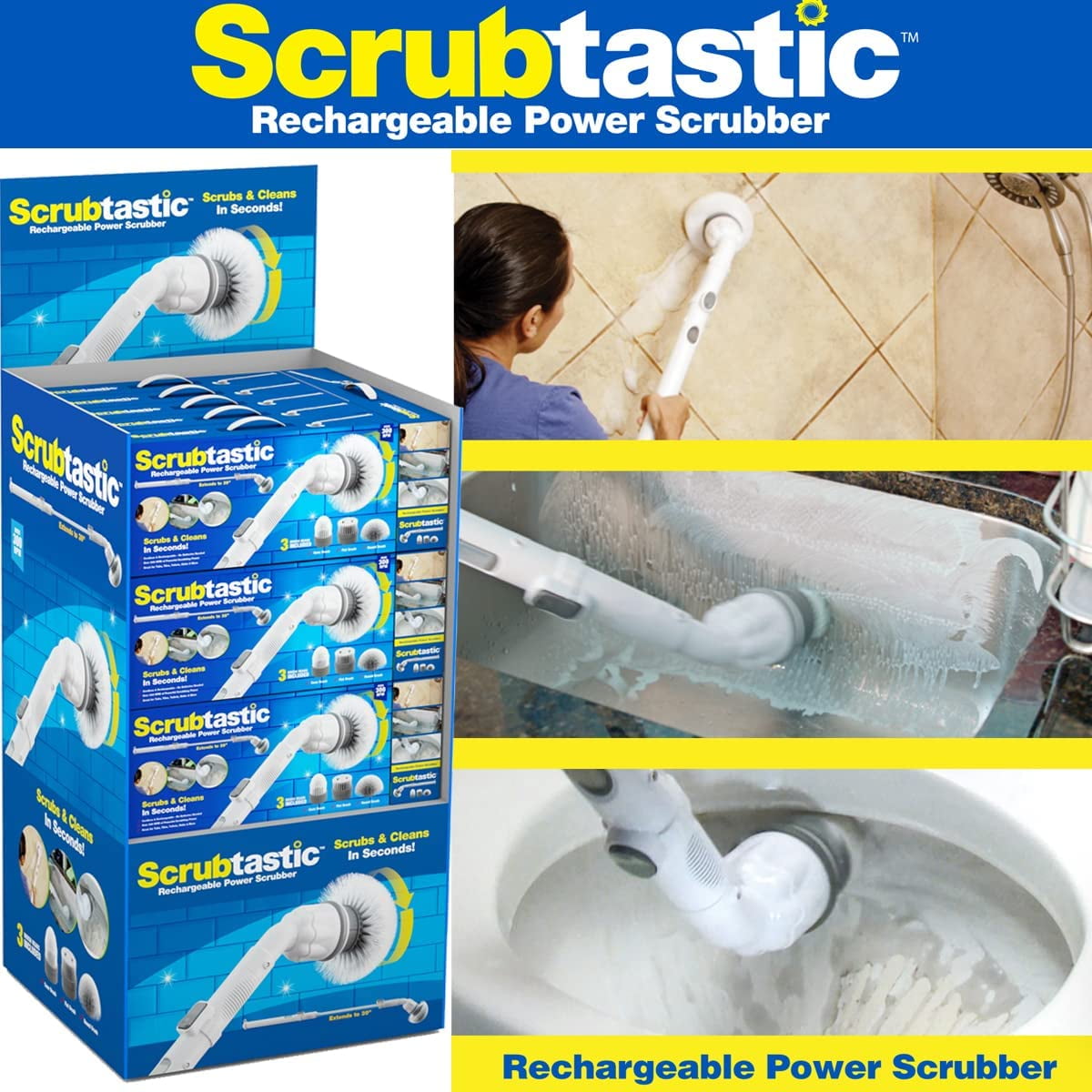 Bell + Howell Scrubtastic 39 in. Multi-Purpose Surface