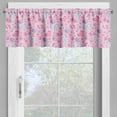 thumbnail image 2 of Ambesonne Cartoon Valance Pack of 2, Bows and Buttons Ribbon, 54"X18", Pale Pink and Mauve, 2 of 5