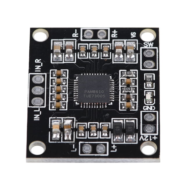 Placa amplificadora clase D, placa amplificadora digital de doble canal Clase D 12V 15W Solución innovadora