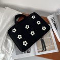 thumbnail image 4 of Bolso para portátil con flores, bolso de mano portátil para mujer, bolso de viaje para ordenador portátil, moda coreana Y2k, bolsa de almacenamiento para tableta y PC, maletín para mujer, 4 of 4