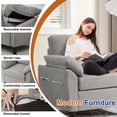 thumbnail image 2 of Pingliang Home Living Room Furniture Set, Sectional Sofa Couch with Storage Ottoman and Accent Chair, Modern 3 Seater L Shaped Couch Sofa and Single Armchair,for Living Room,Apartment,Studio,Office, 2 of 6