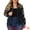 Navy Blue, variant on Plus Size Mesh Sheer Floral Long Sleeve Bomber Jacket 4X Burgundy