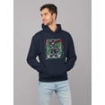 thumbnail image 2 of Krampus Creepy Santa Christmas Men's Hoodie, 2 of 4