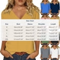 thumbnail image 4 of Women's 3/4 Sleeve Tops V Neck Loose Fit T Shirts Solid Color Casual Spring Summer Base Comfy Tees (XL, Green), 4 of 7