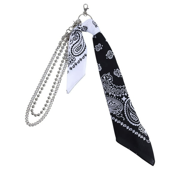 JZROCKER Kerchief Pendant Pants Chain Rock Punk Ribbon Bikers Headscarf Waist Keychain Wallet Jeans Hiphop Pants Belt
