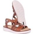 thumbnail image 5 of Remonte Jocelyn Women's Leather Sandal With Ankle Strap In Brown Size 8, 5 of 6