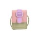 thumbnail image 3 of Bolsa Moda Mujer Hit Color PU Messenger Bag Casual Mini Phone Bag (Rosa Verde) Likrtyny Para Estrenar, 3 of 9