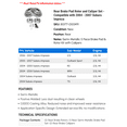 thumbnail image 2 of Rear Brake Pad Rotor and Caliper Set - Compatible with 2004 - 2007 Subaru Impreza 2005 2006, 2 of 2