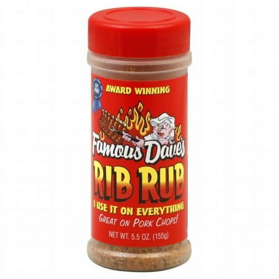 Famous Daves Rib Rub, 5.5 oz, (Pack of 4)