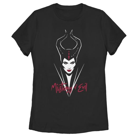 Women's Maleficent: Mistress of All Evil Portrait Graphic Tee Black Large