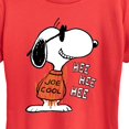 thumbnail image 2 of Peanuts - Joe Cool Hee Hee Hee - Women's Short Sleeve Graphic T-Shirt, 2 of 6