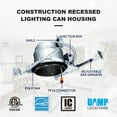 thumbnail image 3 of MW 24 Pack 6 inch Recessed Lighting Housing Can Light New Construction, Air Tight Ceiling Can with TP24 Connector 120-277V, IC Rated, UL, ETL Listed, 3 of 5