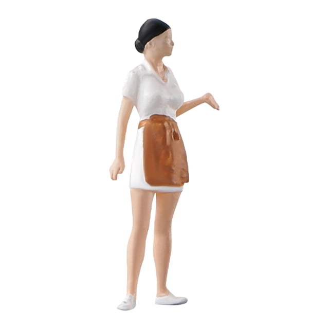 1/64 figura de gente pequeña escena de cocina miniatura Mini figurita muñeca para modelo de arquitectura diseños de modelo de construcción