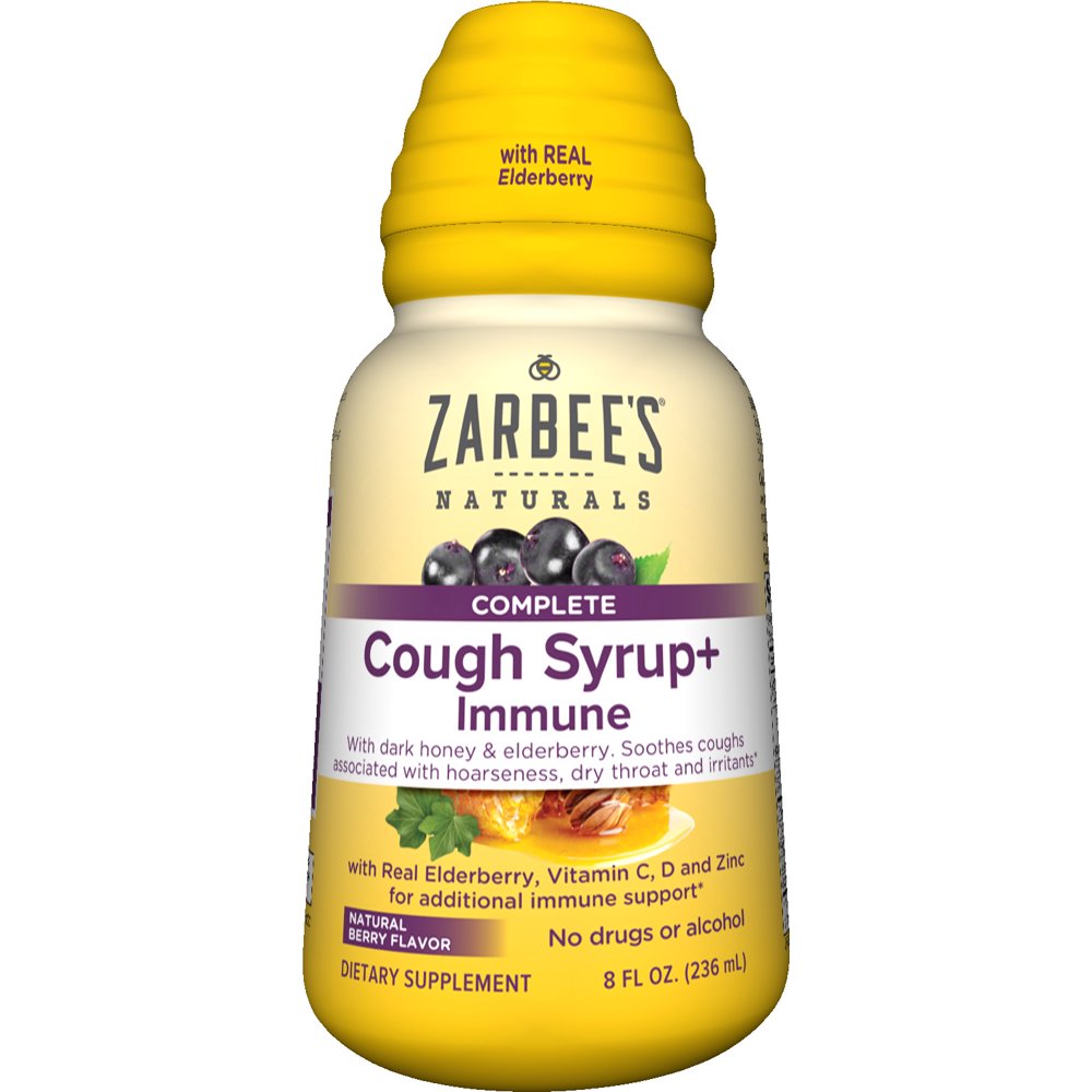 Zarbee's Naturals Complete Daytime Cough Syrup + Immune, Honey
