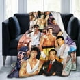 thumbnail image 2 of Sylvester Stallone Blanket Soft and Comfortable Warm Fleece Throw Blankets Carpet Rug Decoration Gift for Decor Room Dormitory Picnic Yoga Sofa Camping Travel All Season, 2 of 6