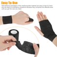 thumbnail image 4 of Luxtrada 12PCS Self Adhesive Bandage Wrap Grip Cohesive Elastic Tape 2" x 5yds for Tattoo Machine Grip, Sports Tape, Pet (Black), 4 of 7