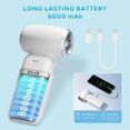 thumbnail image 3 of Portable Handheld Turbo Fan with 3 Speeds | 8000mAh Type-C Rechargeable Battery | 13,000 RPM Extreme Cooling | Bladeless Mini Fan for Travel, Camping, Hiking – Ideal for Men & Women, 3 of 14