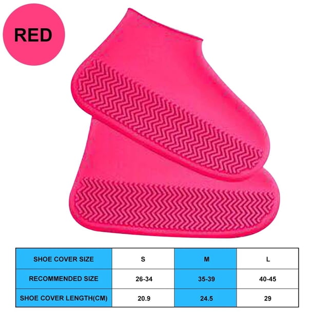 Cubiertas de zapatos impermeables de silicona, protectores de zapatos Unisex, Botas de lluvia antideslizantes reutilizables, accesorios para zapatos para caminar