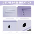thumbnail image 5 of Bingirl Armoire de Rangement en Métal Violette à une Porte Table d'Appoint Minimaliste avec Design de Table Basse Console de Rangement Décorative, 5 of 5