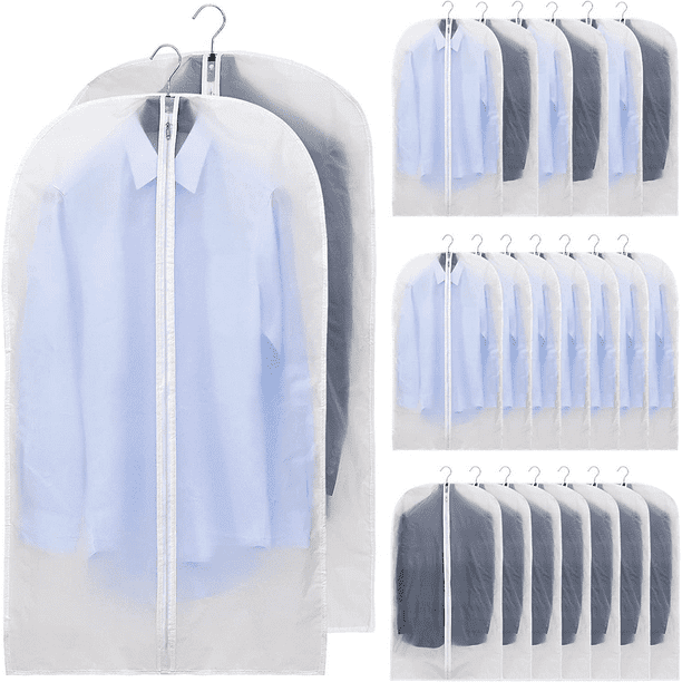 Aceblex 20Pack Hanging Garment Bags for Closet Storage & Travel