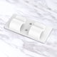 thumbnail image 3 of DQrwqpou 10 Clips Cable para Luces Navideñas (ballena Pequeña Blanca Doble Agujero), 3 of 7