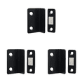 thumbnail image 1 of Tope Magnético para Puerta Gabinete Sin Perforaciones Atrapa Herrajes Delgados en Forma L (negro), 1 of 5