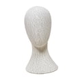 thumbnail image 2 of Voxware Mannequin Head Wig Display Head Stand Prop Multifunctional Hat Rack Necklace Holder Foam Linen Stable Base Suitable for Professional Display Salon Hom 36cm, 2 of 8
