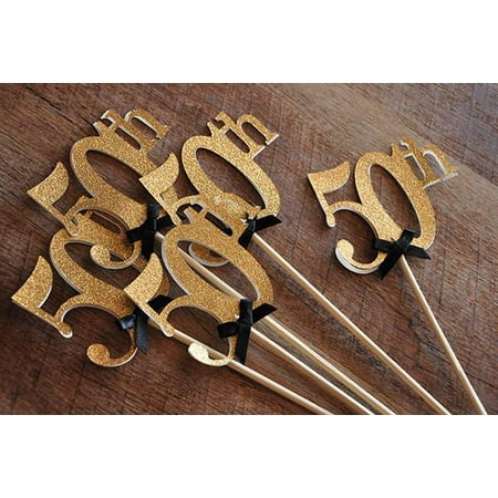 50th birthday centerpiece ideas