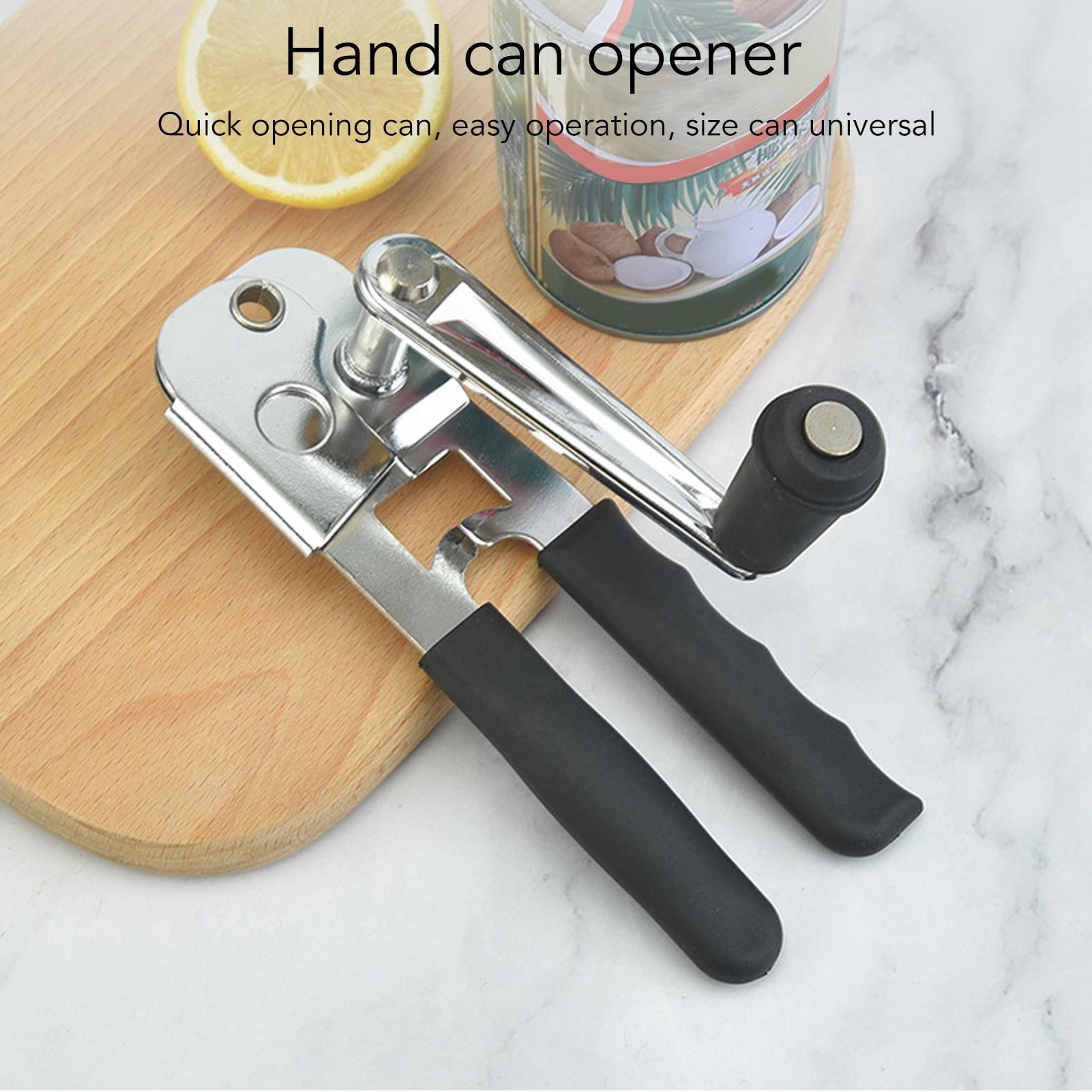 Yajisi Professional Manual Can Opener, Portable Stainless Steel Can Opener for Home Kitchen & Outdoor Camping, 7.48 x 4.33 x 2.36 in