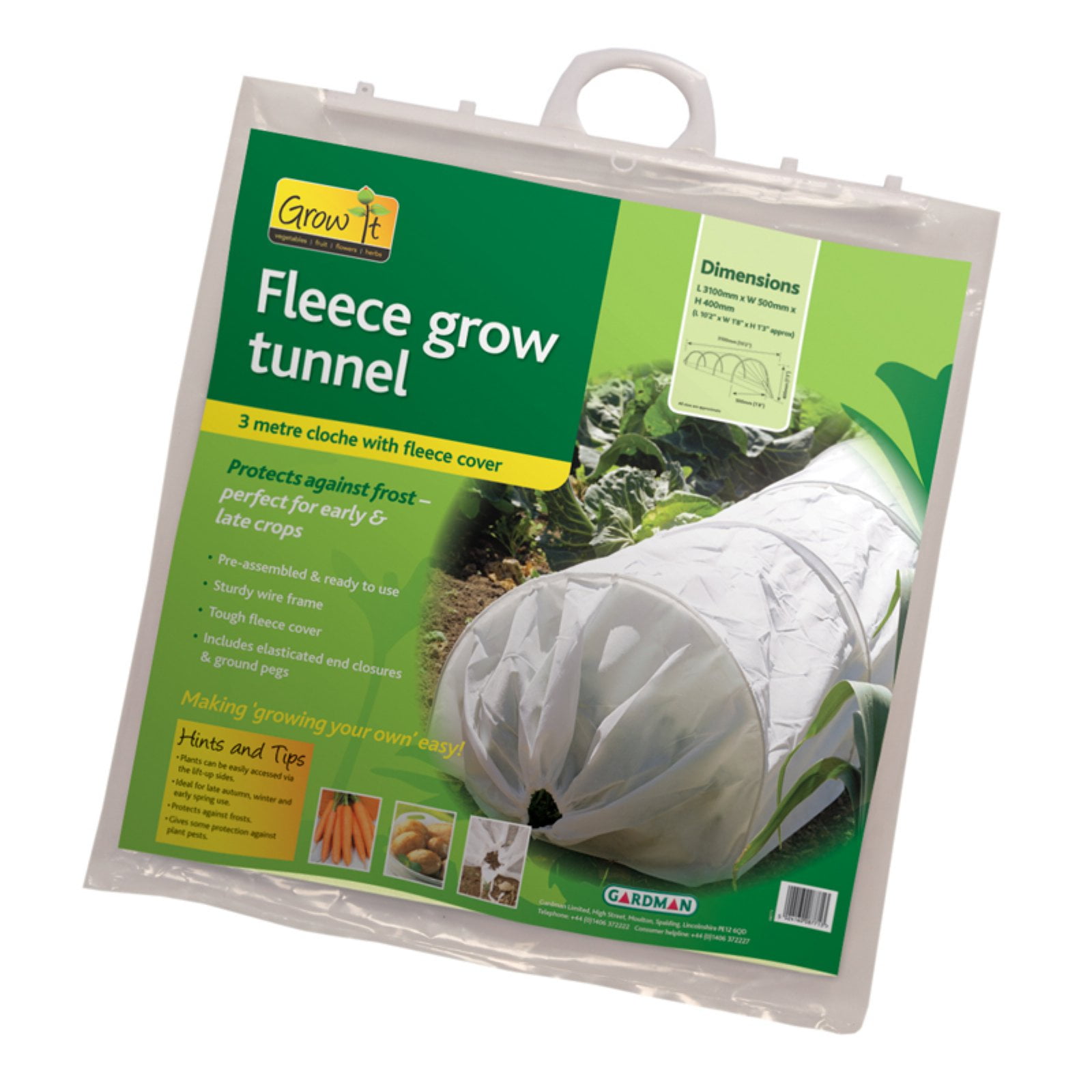 World Source Partners 7680 94/5' x 18" Fleece Grow Tunnel