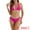 Roes Red, variant on DARING DIVA Women's Cozy Triangle Halter Bikini Sets X-Small Roes Red