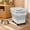 Gray, variant on Pet Food Storage Bin, Airtight Container, Space Saving Sealed Lid With Bug Repellent Tray, Clear Window, Measuring Cup, Rolling Wheels, P-ink, Green, Gray, 16.92x11.41x12.59in