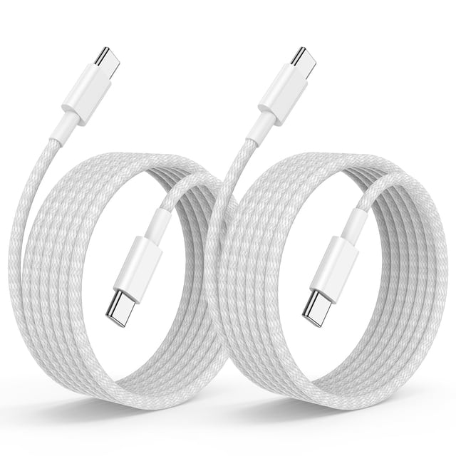 Cable USB-C Cerdeti de 3 m, carga rápida, paquete de 2