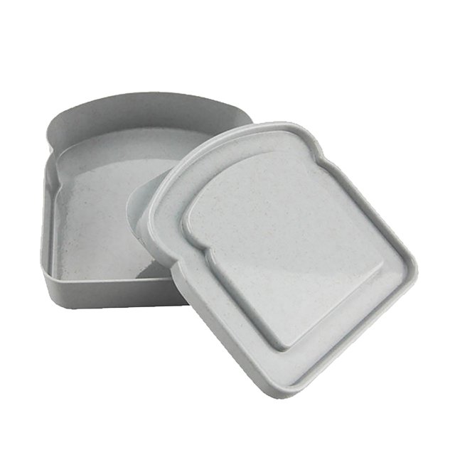 Enfriador de pan portátil, organizador práctico de gran capacidad para estudiantes, color gris