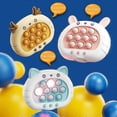 thumbnail image 5 of Consola de juegos con burbujas Pop Quick Push, juguetes divertidos tipo Whac-A-Mole para niños y niñas, juguetes antiestrés para adultos, conejito rosa, 5 of 5