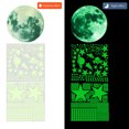 thumbnail image 3 of Decoración Calcomanías de pared que brillan en la oscuridad-3D Moon Boat pegatinas de arte extraíbles (verde) Tmvgtek Original, 3 of 9