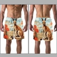 thumbnail image 3 of luoweisi Men's Beach Shorts Quick Dry Swim Trunks with Mesh Lining Kangaroo 2XL, 3 of 5