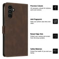 thumbnail image 5 of Wallet Case for Samsung Galaxy A13 5G, Vintage PU Leather Flip Case Card Slots Holder Cash Pocket, Kickstand Book Folding Folio Phone Cover with Wrist Strap for Samsung Galaxy A13 5G - Brown, 5 of 10